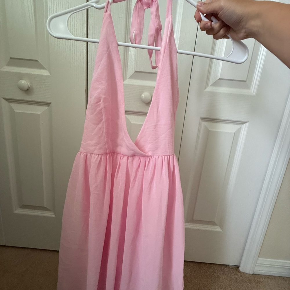 Pink Halter Dress